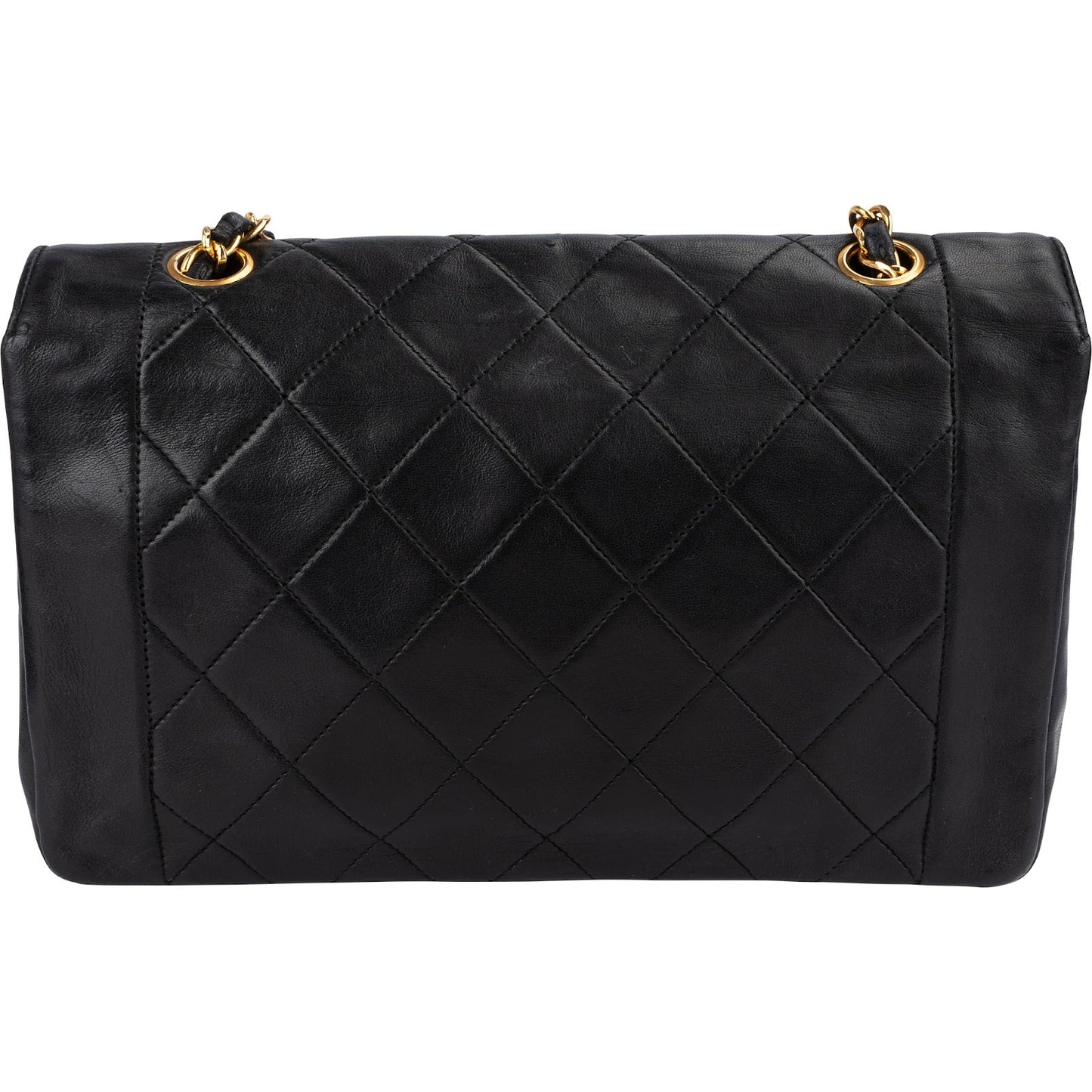 Chanel Quilted Lambskin 24K Gold Single Flap Crossbody Bag