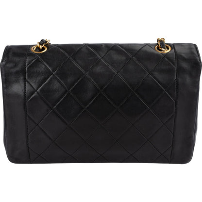 Chanel Quilted Lambskin 24K Gold Single Flap Crossbody Bag