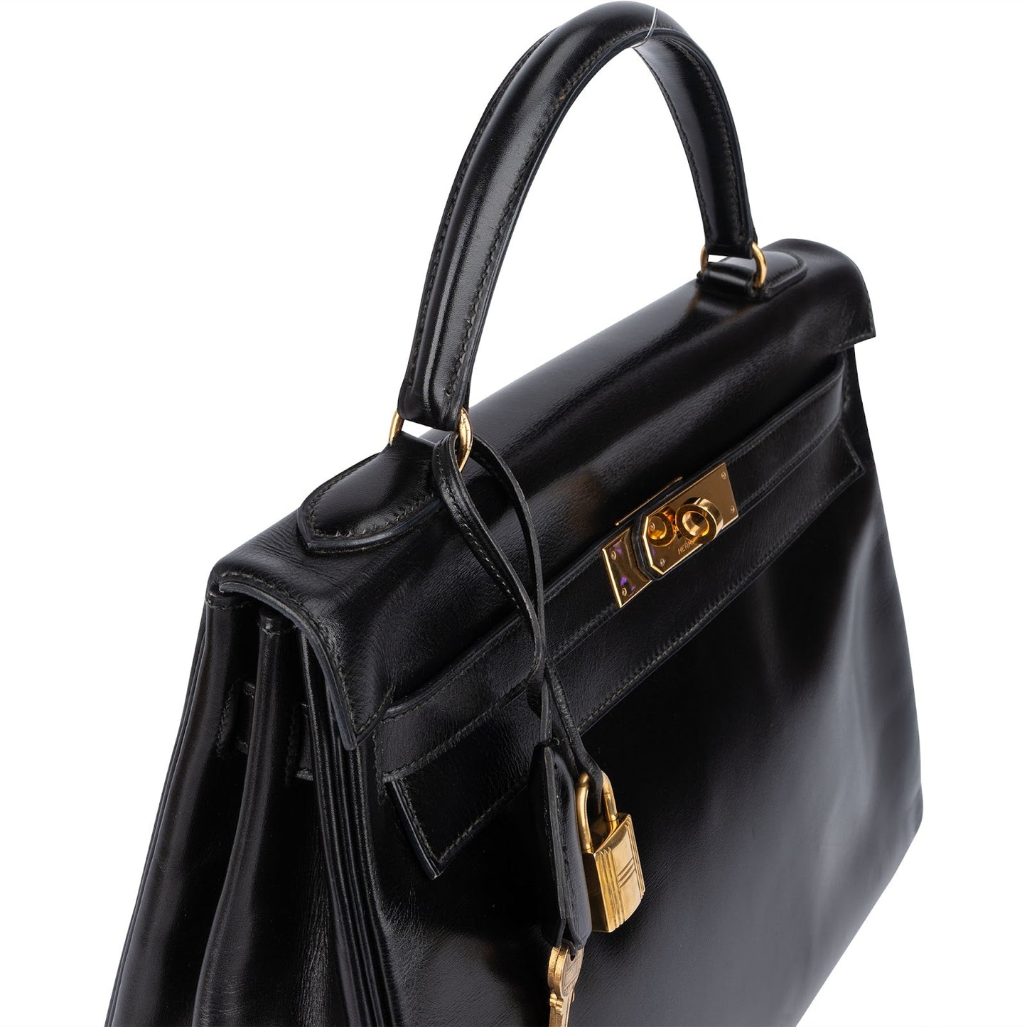 Hermès Box Calfskin Kelly 32 Retourne Handbag