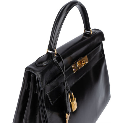 Hermès Box Calfskin Kelly 32 Retourne Handbag