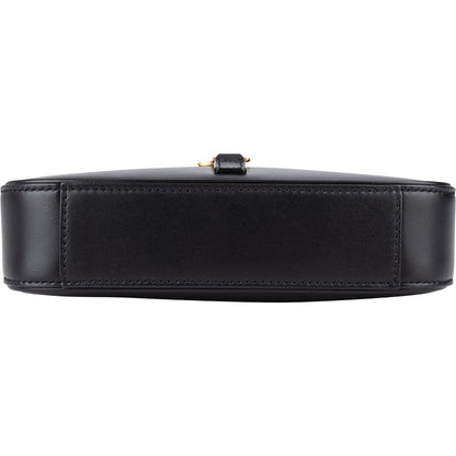 Saint Laurent Black Leather 5 à 7 Mini Hobo Handbag