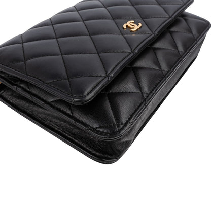 Chanel Quilted Lambskin Wallet On Chain Crossbody Bag