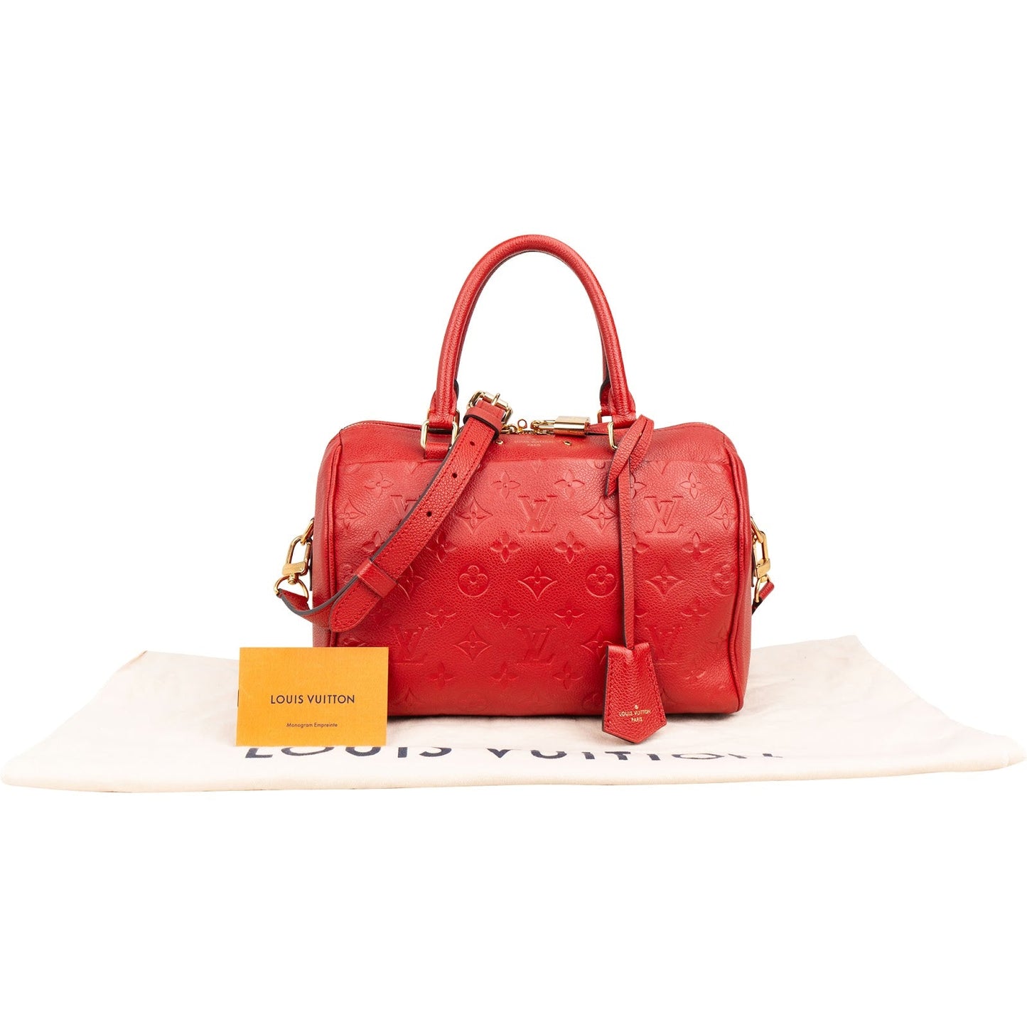Louis Vuitton Leather Monogram Empreinte Speedy 25 Bandoulière Handbag