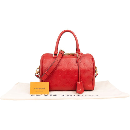 Louis Vuitton Leather Monogram Empreinte Speedy 25 Bandoulière Handbag