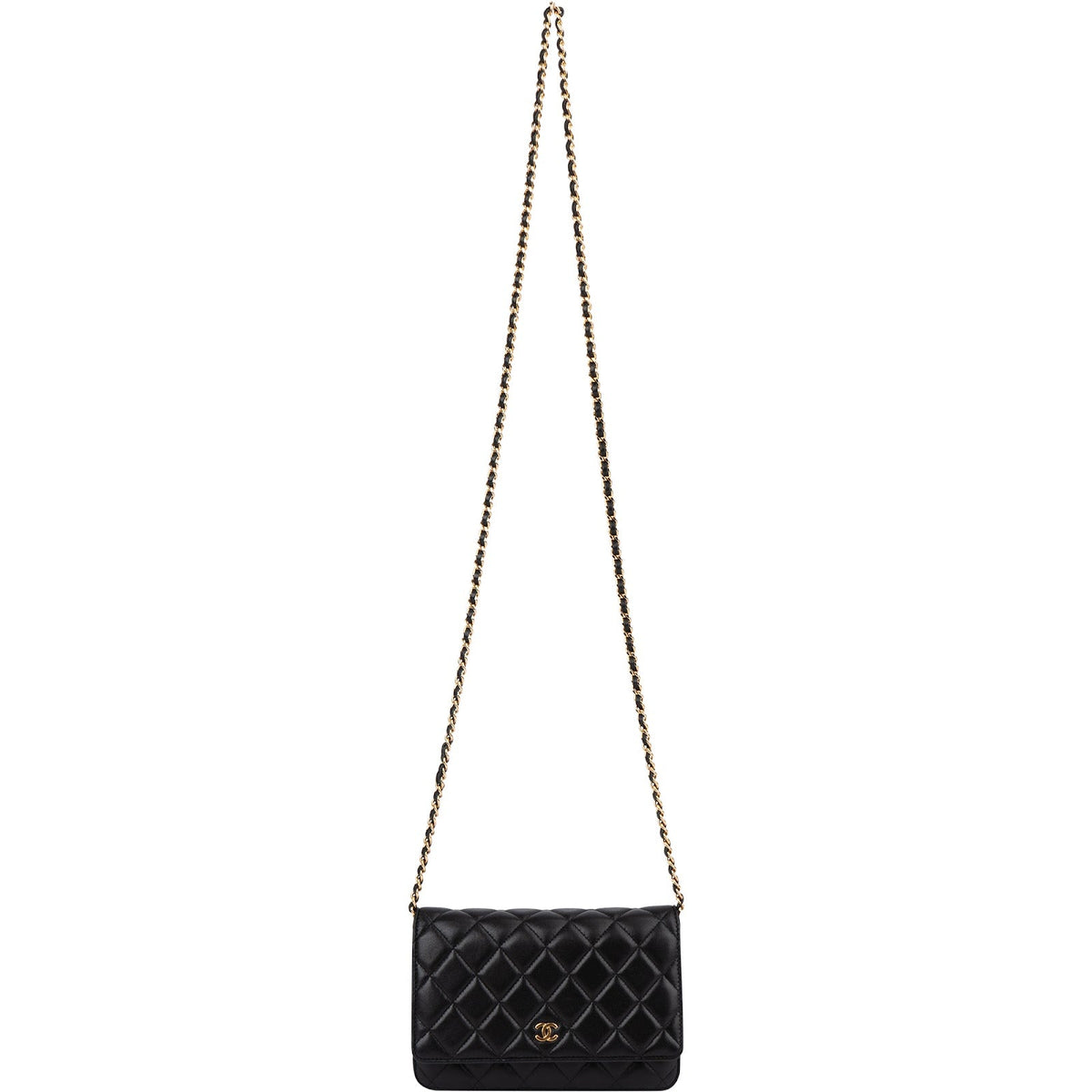 Chanel Quilted Lambskin CC Wallet On Chain Crossbody Bag