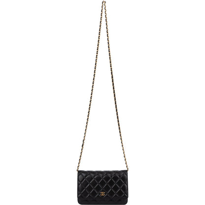 Chanel Quilted Lambskin CC Wallet On Chain Crossbody Bag