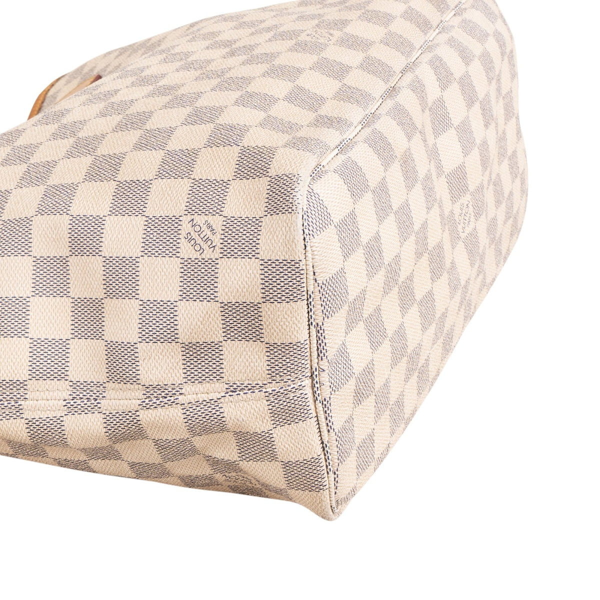 Louis Vuitton Monogram Damier Azur Canvas Neverfull MM Shoulder Bag