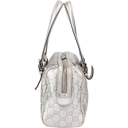 Gucci Leather Monogram Interlocking G Boston Bag Handbag