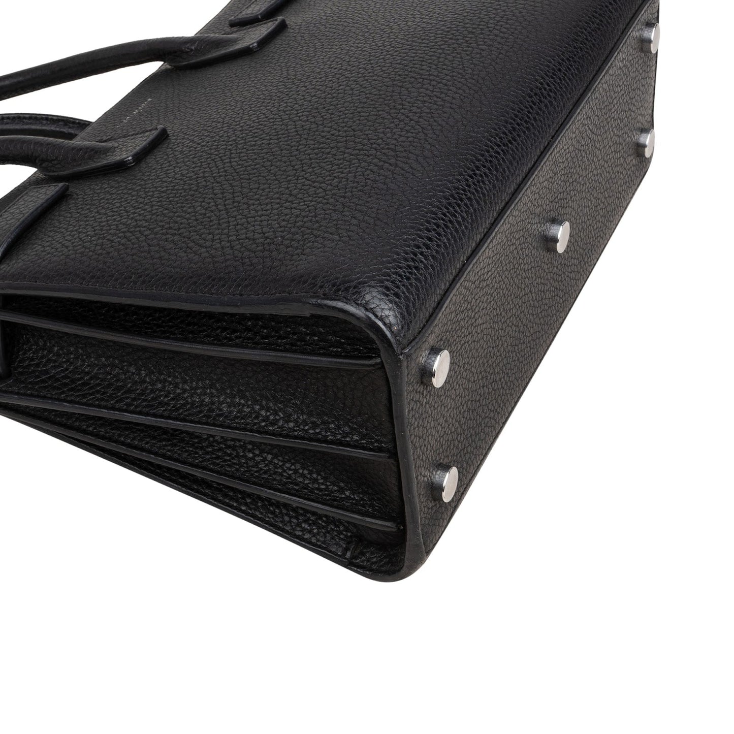 Saint Laurent Grained Leather Sac de Jour Handbag