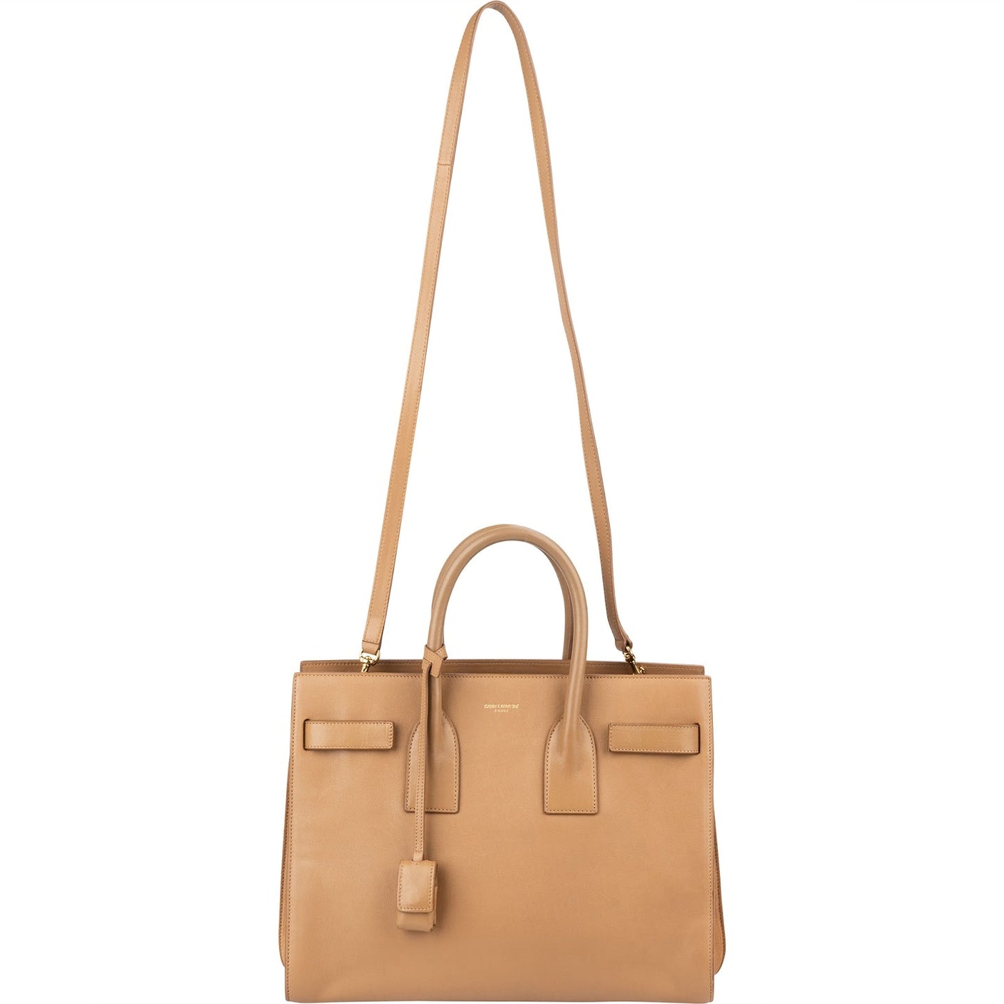 Yves Saint Laurent Smooth Leather Sac De Jour Handbag