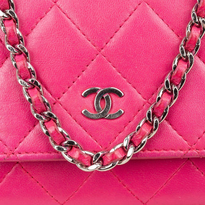Chanel Quilted Lambskin Wallet On Chain Crossbody Bag