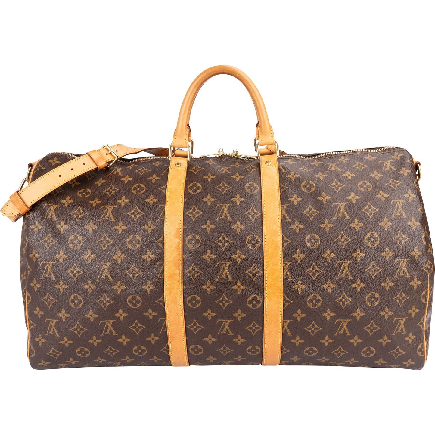 Louis Vuitton Monogram Canvas Keepall 55 Bandoulière Travel Bag