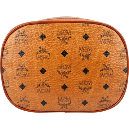 MCM Monogram Visetos Drawstring Bucket Crossbody Bag
