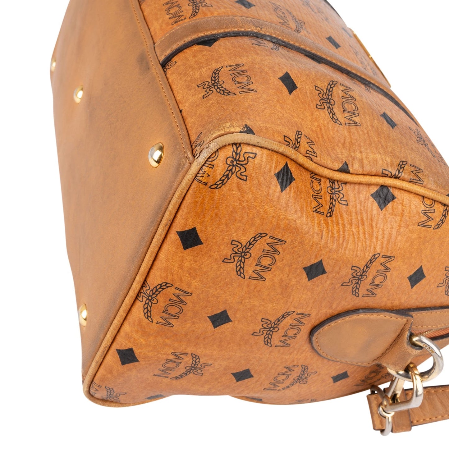 MCM Monogram Visetos Boston Handbag