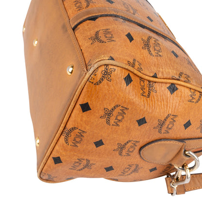 MCM Monogram Visetos Boston Handbag