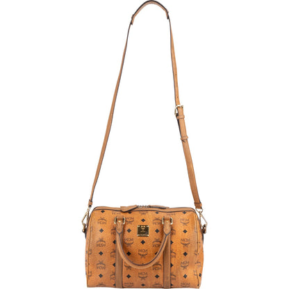 MCM Monogram Visetos Boston Handbag