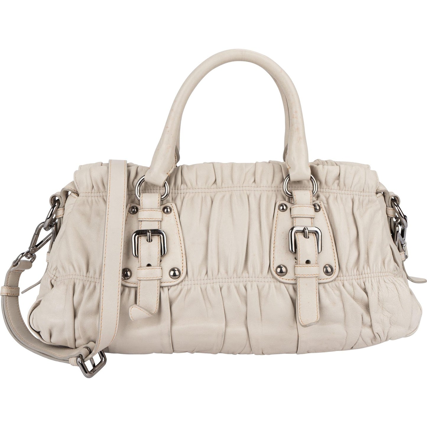 Prada Nappa Gaufre Leather Satchel Handbag