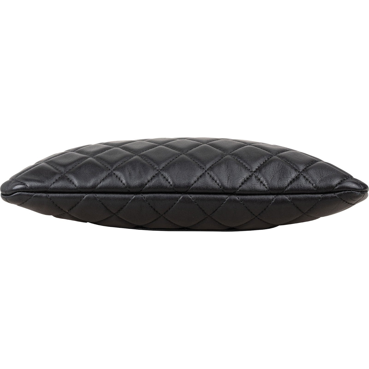 Chanel Black Quilted Lambskin CC Clutch