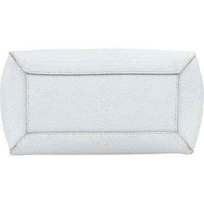 Céline Light Blue Leather Grained Calfskin Nano Belt Handbag