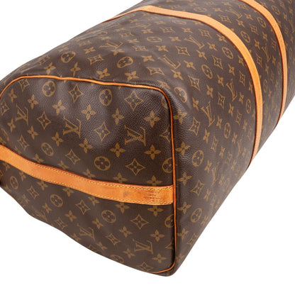 Louis Vuitton Monogram Canvas Keepall 60 Bandoulière Travel Bag