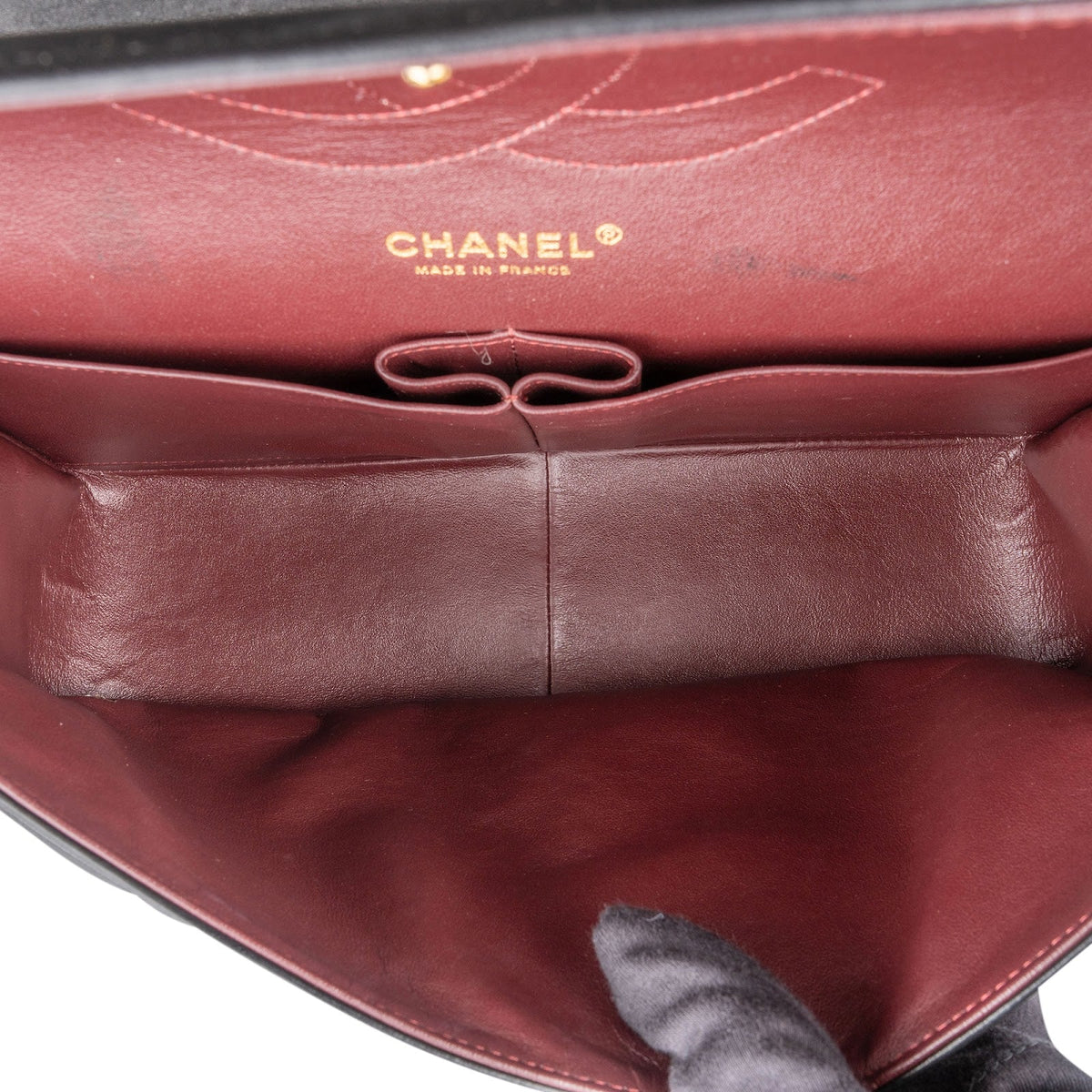 Chanel Quilted Lambskin Jumbo Double Flap Crossbody Bag