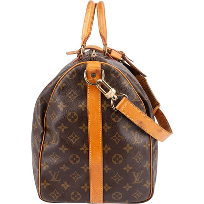 Louis Vuitton Monogram Canvas Keepall 50 Bandoulière Travel Bag