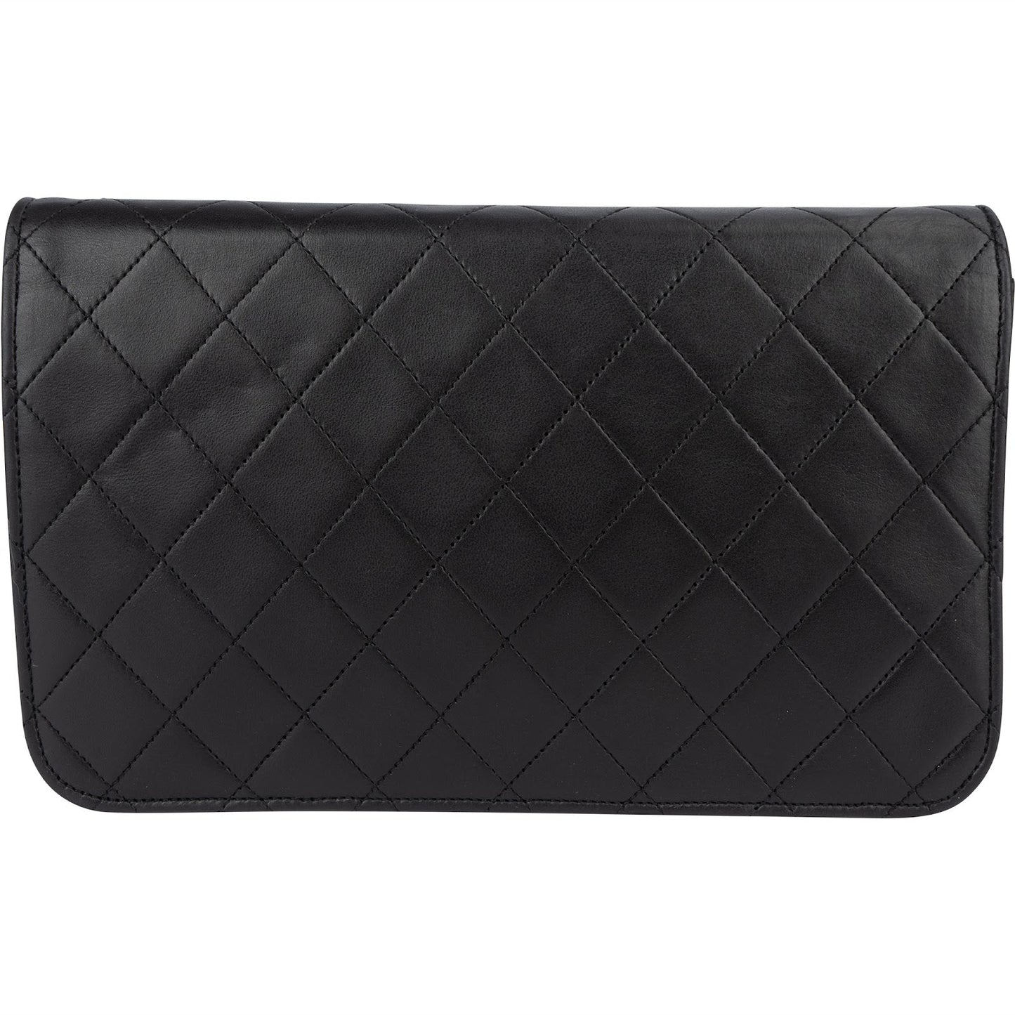 Chanel Quilted Lambskin 24K Gold Single Flap Shoulder Bag