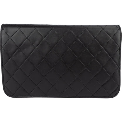 Chanel Quilted Lambskin 24K Gold Single Flap Shoulder Bag