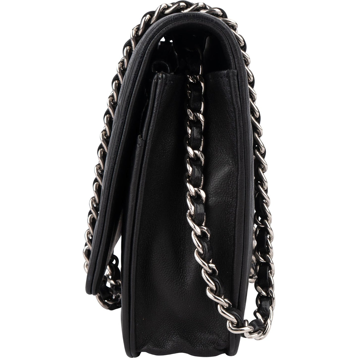 Chanel Camellia Lambskin Wallet On Chain Crossbody Bag