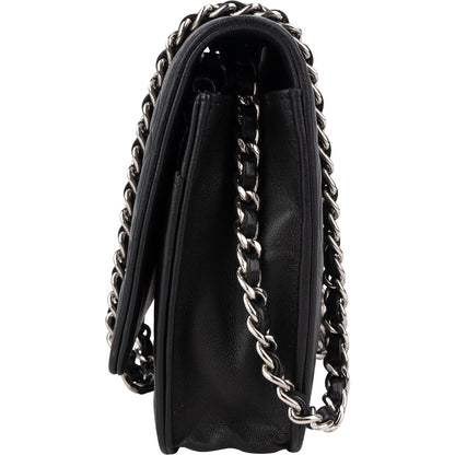 Chanel Camellia Lambskin Wallet On Chain Crossbody Bag