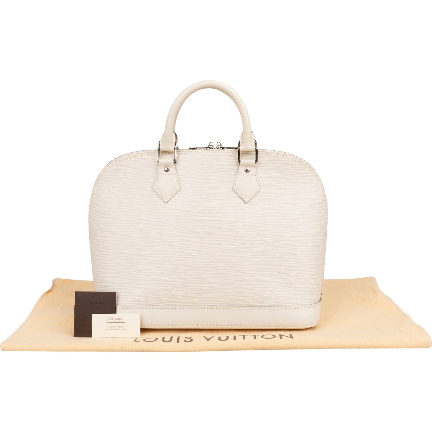 Louis Vuitton Ivory Epi Leather Alma PM Handbag