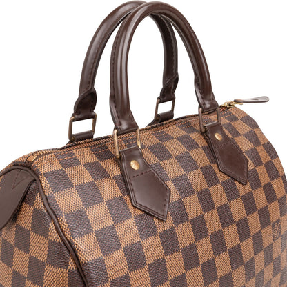 Louis Vuitton Monogram Damier Ebene Speedy 25 Handbag