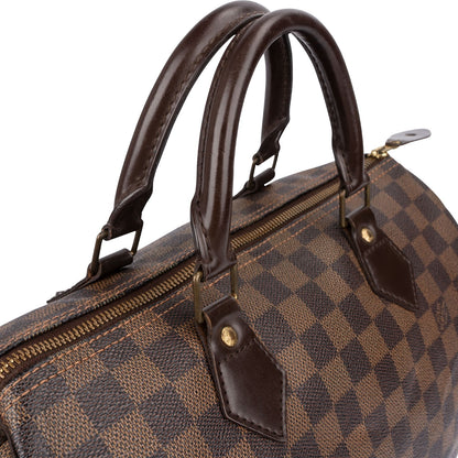 Louis Vuitton Monogram Damier Ebene Canvas Speedy 30 Handbag