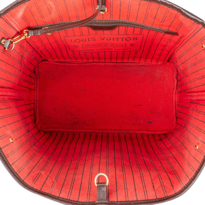 Louis Vuitton Monogram Damier Ebene Neverfull MM Shoulder Bag