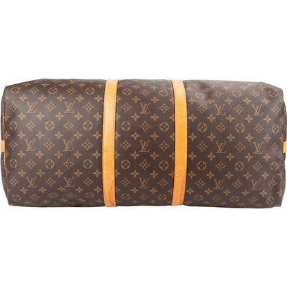 Louis Vuitton Monogram Canvas Keepall 60 Bandoulière Travel Bag