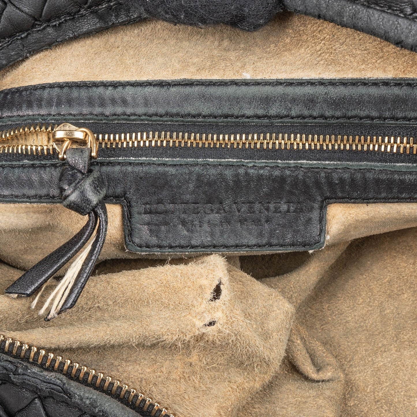 Bottega Intrecciato Leather Belly Hobo Shoulder Bag