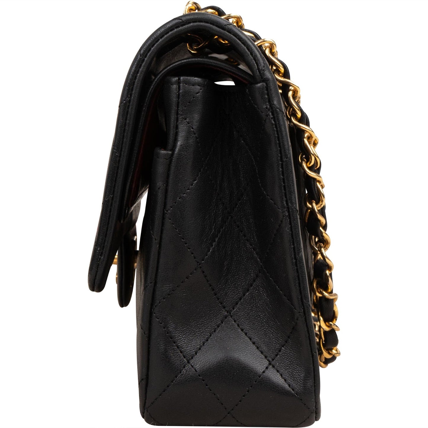 Chanel Quilted Lambskin 24K Gold Medium Double Flap Shoulder Bag