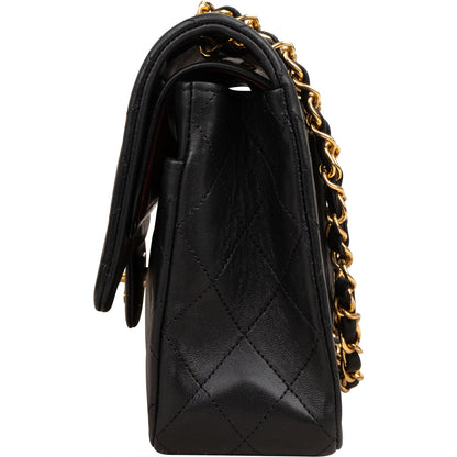 Chanel Quilted Lambskin 24K Gold Medium Double Flap Shoulder Bag