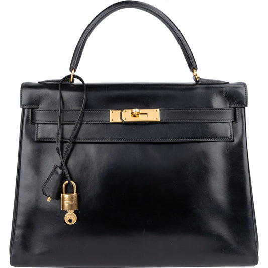 Hermès Box Calf Kelly Sellier 32 Handbag