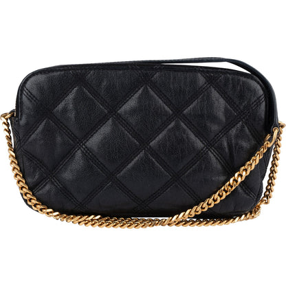 Saint Laurent Black Quilted Leather Becky Crossbody Bag