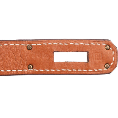 Hermès Brun Fjord Leather Birkin 35 Handbag