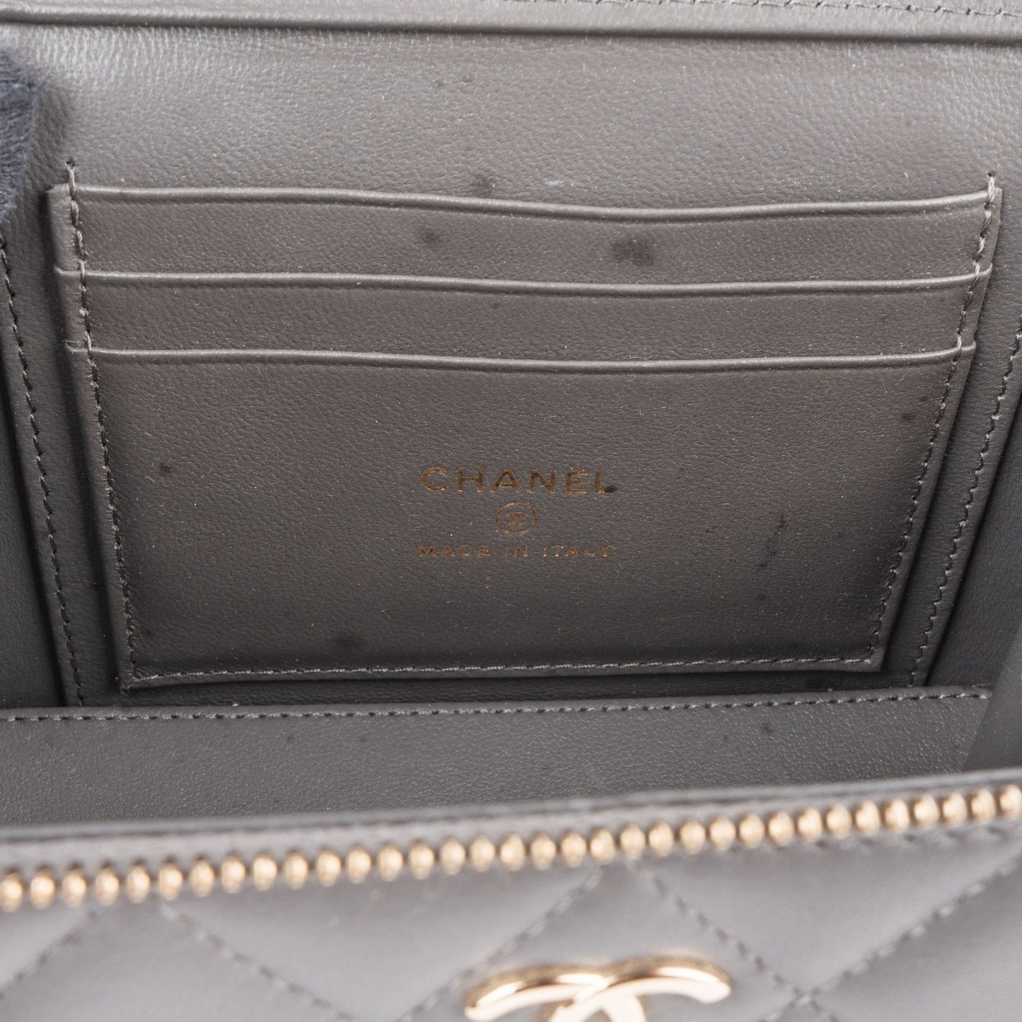 Chanel Quilted Lambskin Top Handle Vanity Case Crossbody Bag