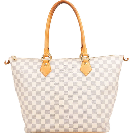 Louis Vuitton Monogram Damier Azur Canvas Saleya MM Shoulder Bag