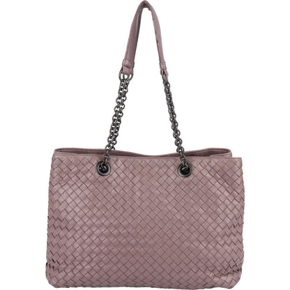 Bottega Veneta Intrecciato Leather Chain Tote Shoulder Bag