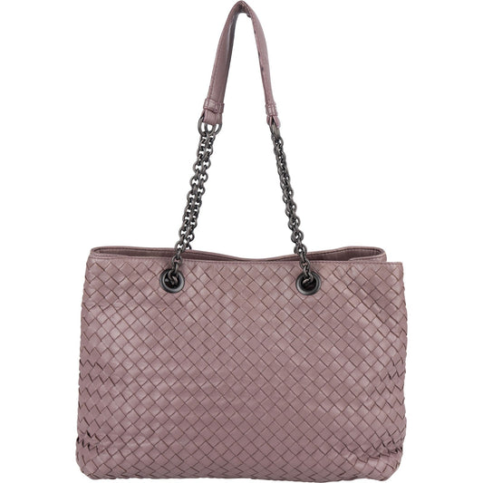 Bottega Veneta Intrecciato Leather Chain Tote Shoulder Bag