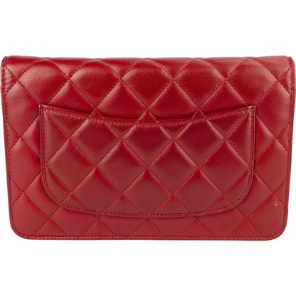 Chanel Quilted Lambskin Wallet On Chain Crossbody Bag