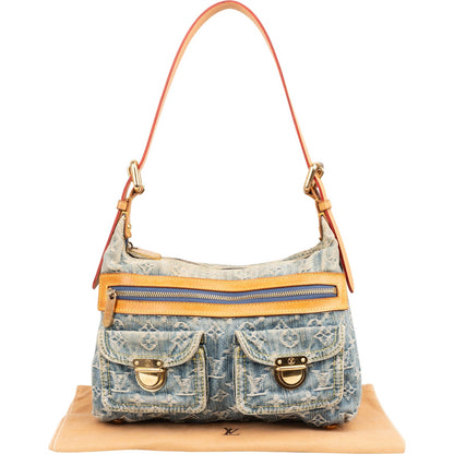 Louis Vuitton Monogram Denim Baggy PM Shoulder Bag
