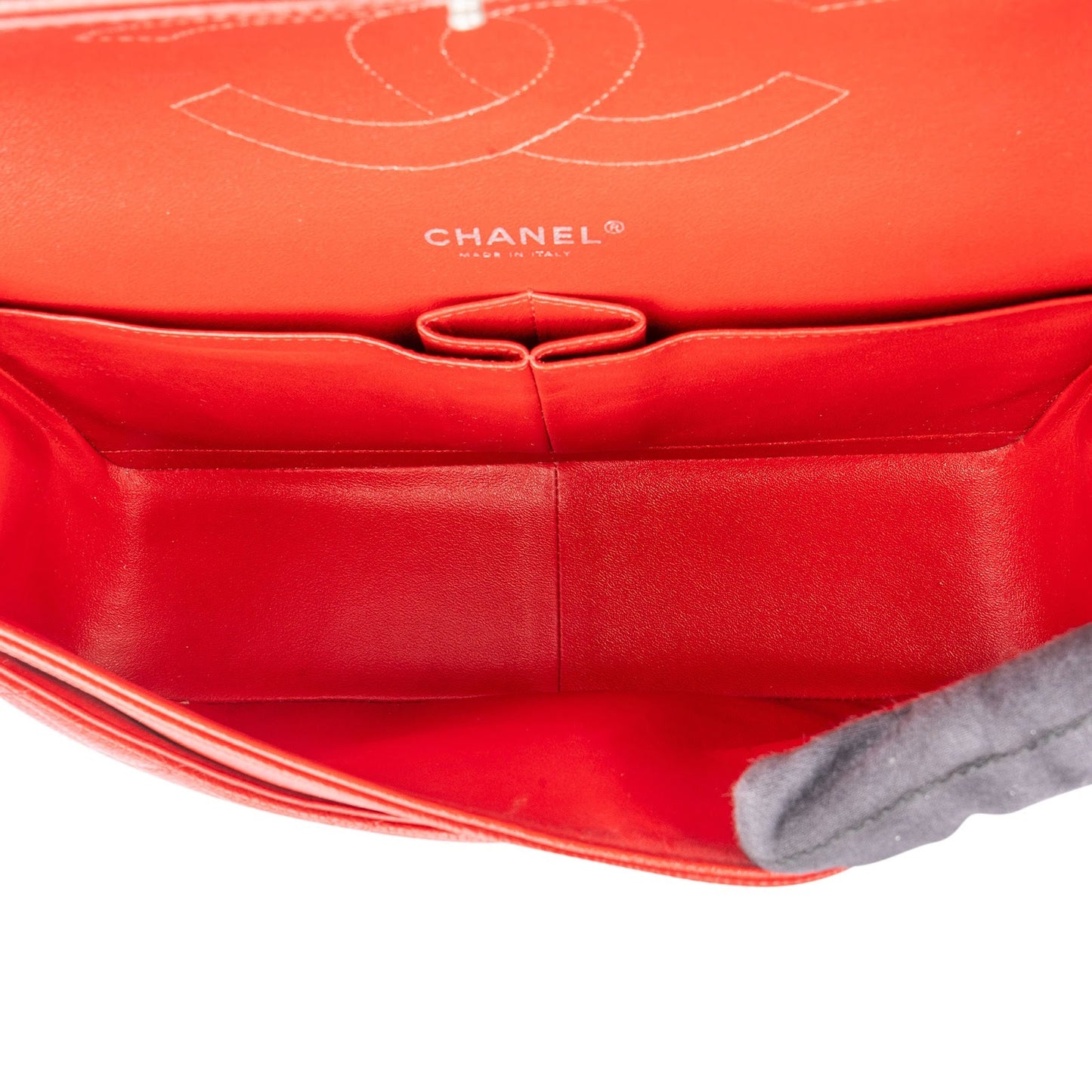 Chanel Quilted Caviar Leather Jumbo Double Flap Crossbody Bag