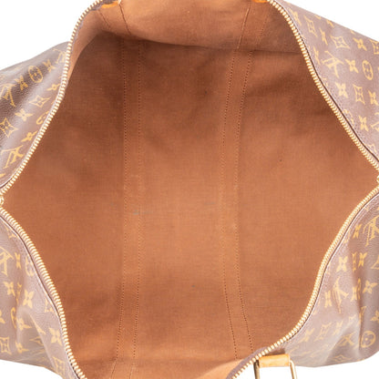 Louis Vuitton Monogram Canvas Keepall 55 Bandoulière Travel Bag