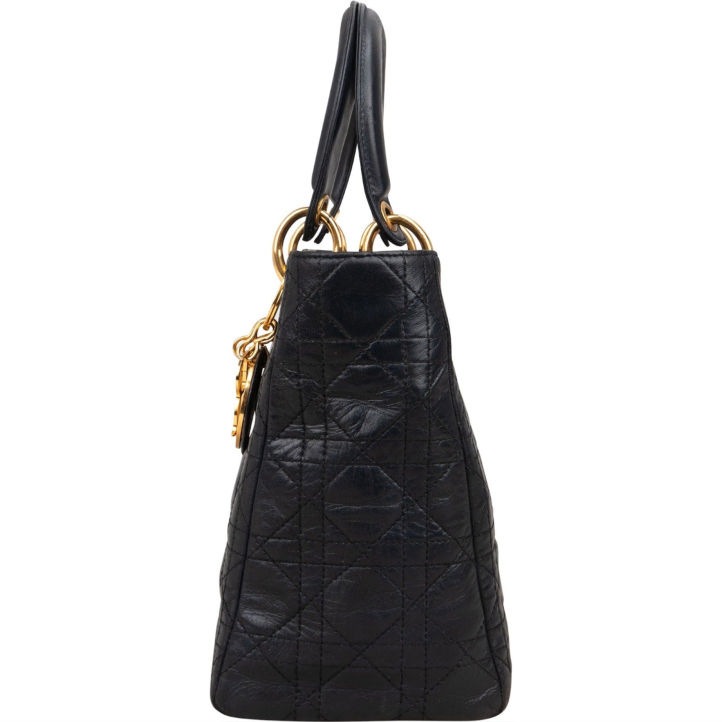 Christian Dior Quilted Leather Lady Dior Handbag